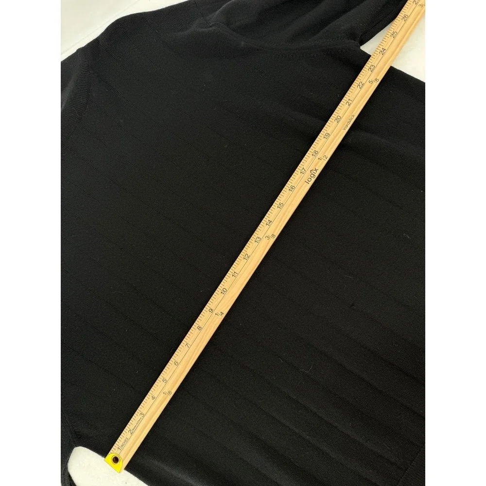 Ben Hogan Sweater Mens XL Black 100% Merino Wool‎ Mock Neck Long Sleeve Knit